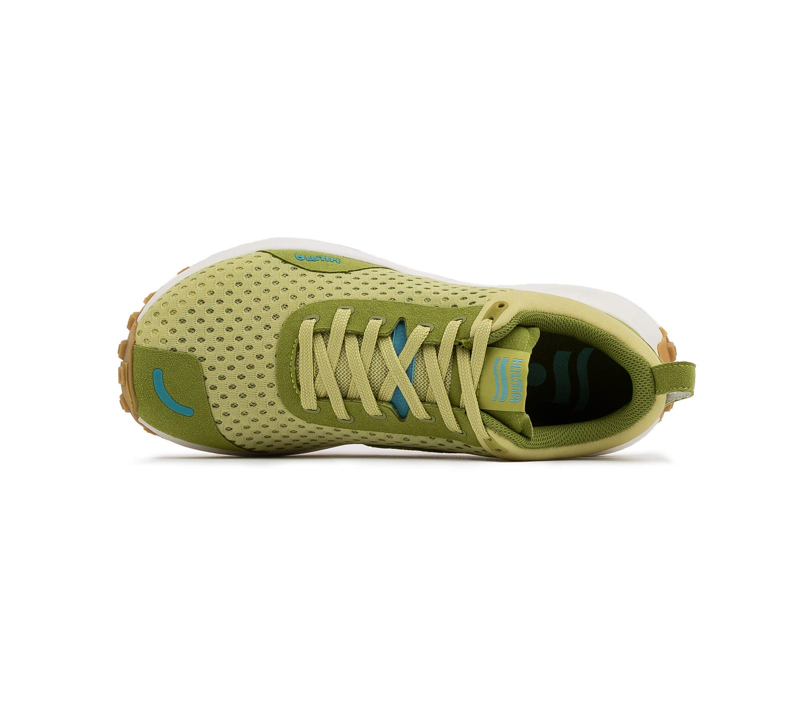 Hilma Running Shoes - Linden Green Top of Shoe