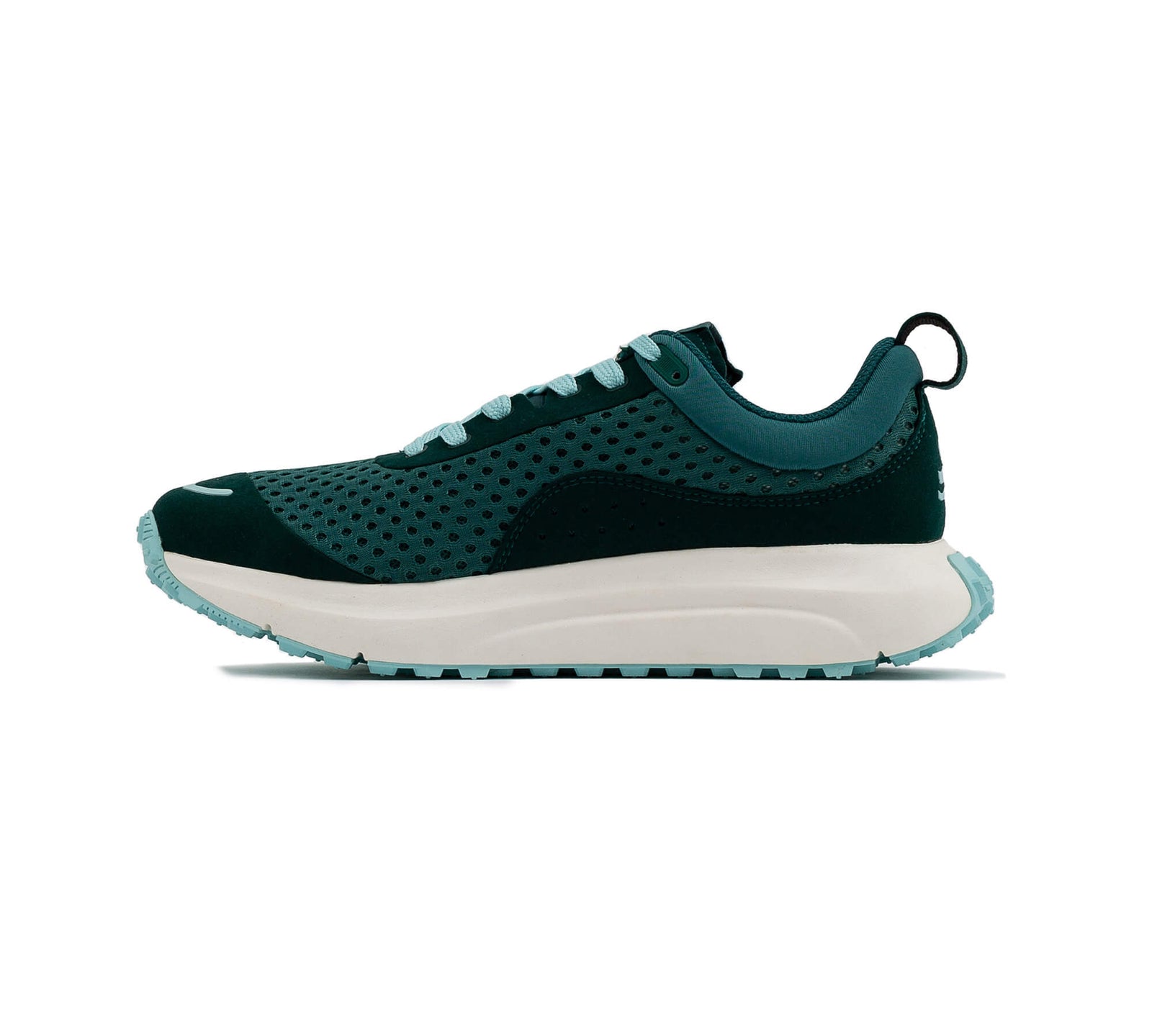 Interior side view of the right Everywhere Hilma Running Shoe in Evergreen