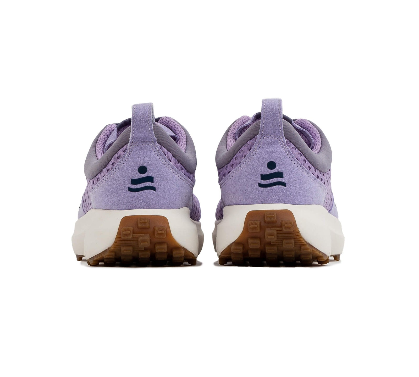 Back view of a pair of the Everywhere Hilma Running shoe in Purple Rose