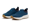 Front side view of a pair of the Everywhere Hilma Running shoe in Stellar Blue
