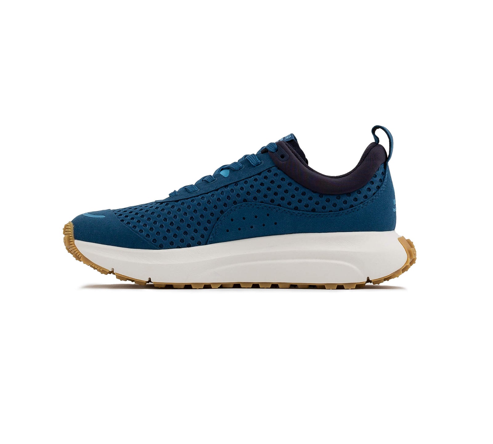 Interior side view of the right Everywhere Hilma Running Shoe in Stellar Blue